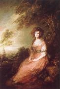 Thomas Gainsborough Mrs.Richard Brinsley Sheridan oil on canvas